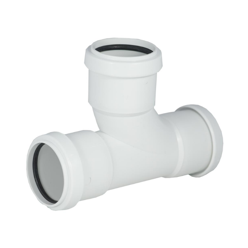 Waste Push Fit 32mm 90 Degree Tee White Mahoneys Builders Merchants